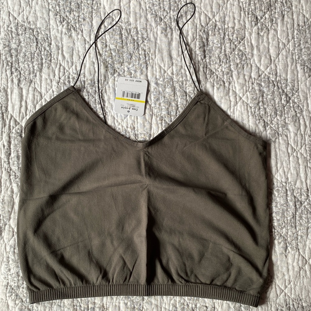 Free People spaghetti strap tank top/bralette/camisole